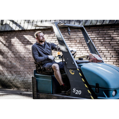 NITRAS MOTION TEX PLUS, arbetsbyxor, kort, grå/svart
