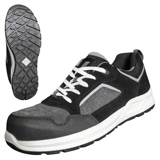 NITRAS CLASSIC STEP, S1P skyddsskor, grå/svart