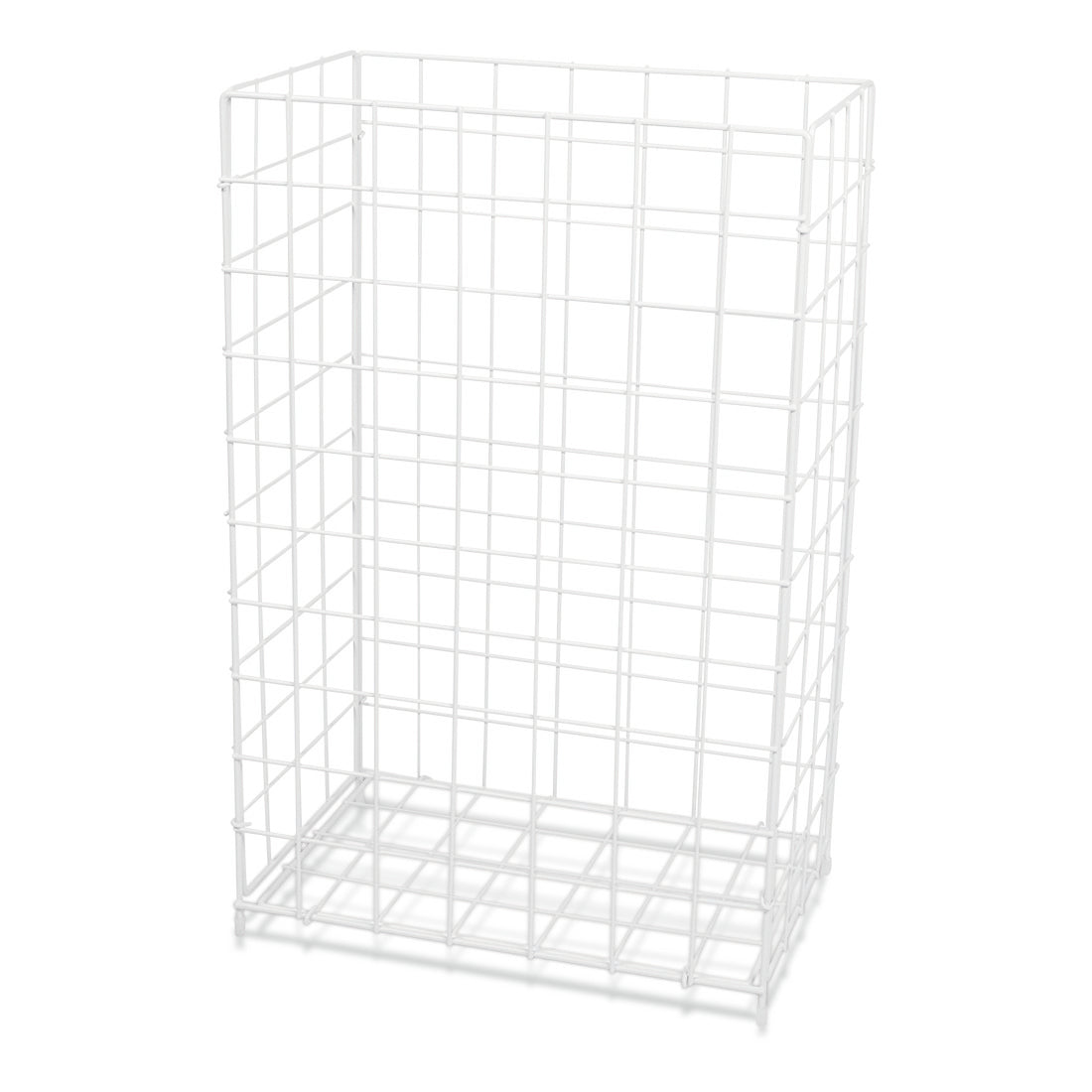 Der Nölle Profi Brush großer Sammelkorb, weißer Draht für Ordnung (1 Stück) von Nölle Profi Brush Bürsten- & Pinseltechnik e.K. steht mit seinem Gittermuster vor schlichtem, weißem Hintergrund.