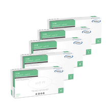 MaiMed-soft PF latex undersökningshandskar osterila puderfria 100 st/kartong