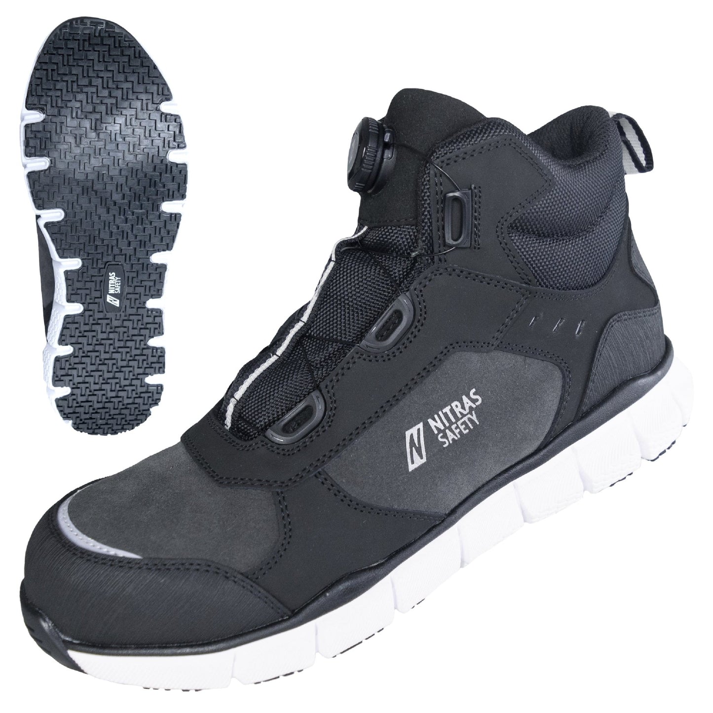 NITRAS SONIC STEP MID FIT, S3S FO HRO SC SR, skyddsstövlar, mellanhöjd