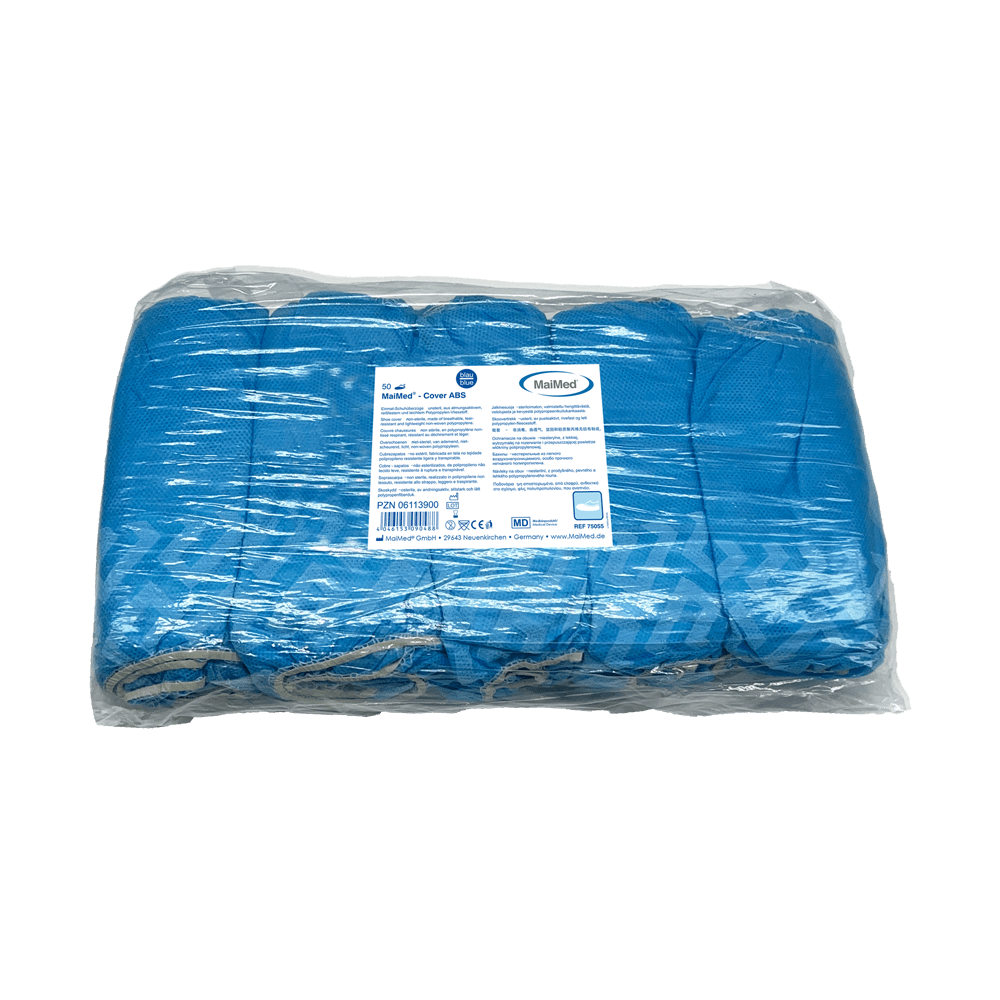 MaiMed-Cover ABS skoöverdrag engångsskoöverdrag av PP, blå, 50 st/förp. | Förpackning (50 stycken)