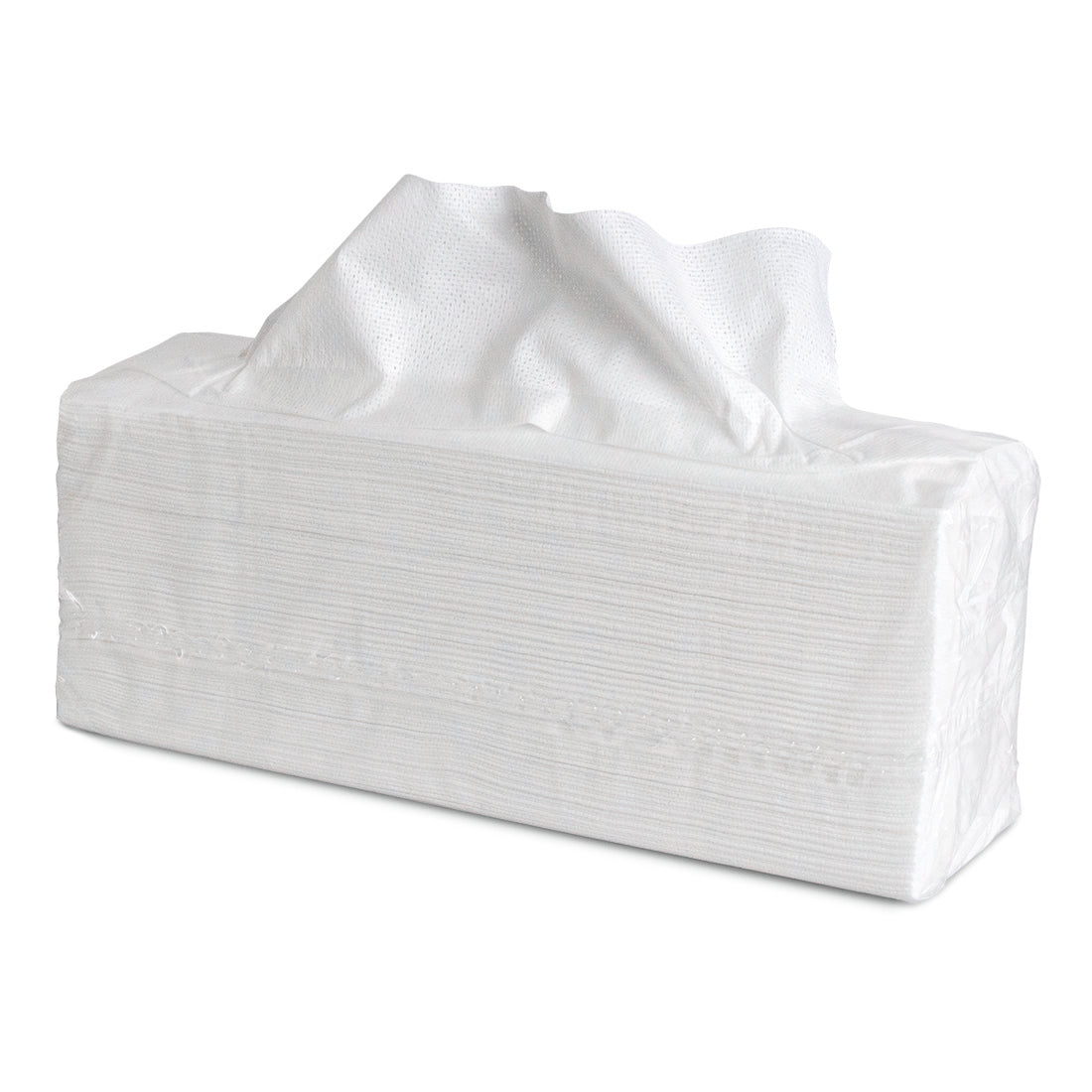 Eine rechteckige, in Kunststoff verpackte Packung Nölle Profi Brush Hygiene Allround-Tagestuch (38x42 cm, 500 Stück) mit einem herausstehenden Tuch. Die halbtransparente Verpackung zeigt die gestapelten Tücher im Inneren. Marke: Nölle Profi Brush Bürsten- & Pinseltechnik e.K.