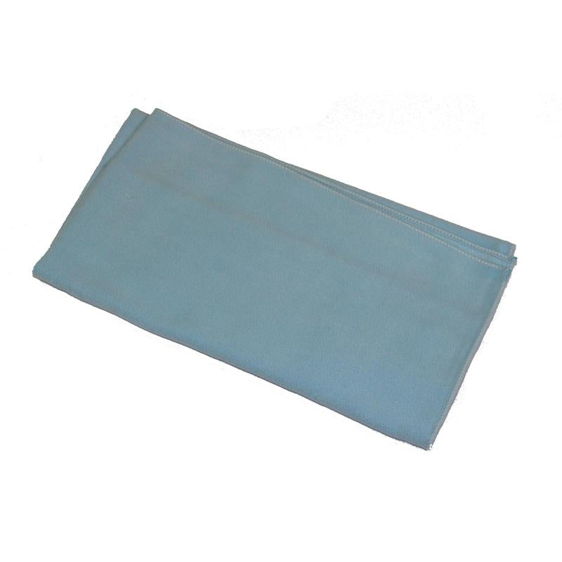 En ordentligt vikt TASKI MicroCare mikrofiberduk 40x40 cm från Diversey Deutschland GmbH & Co. OHG presenteras mot en enkel vit bakgrund.