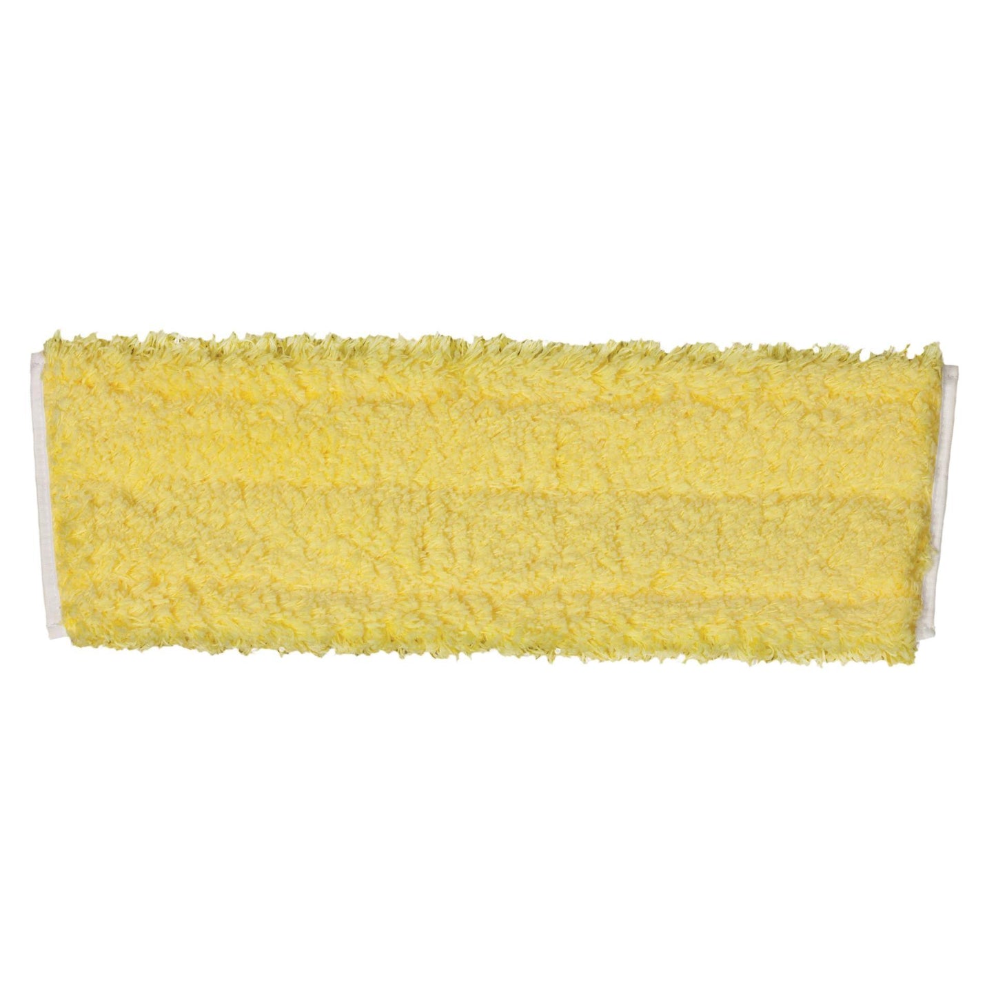 TASKI Jonmaster Hygiene MicroMop (40 cm) från Diversey Deutschland GmbH & Co. OHG är en rektangulär gul pad med tjock mikrofiber, idealisk för hygienisk användning, avbildad på vit bakgrund och designad för Jonmaster-system.