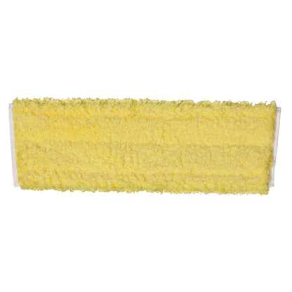 TASKI Jonmaster Hygiene MicroMop (40 cm) från Diversey Deutschland GmbH & Co. OHG är en rektangulär gul pad med tjock mikrofiber, idealisk för hygienisk användning, avbildad på vit bakgrund och designad för Jonmaster-system.