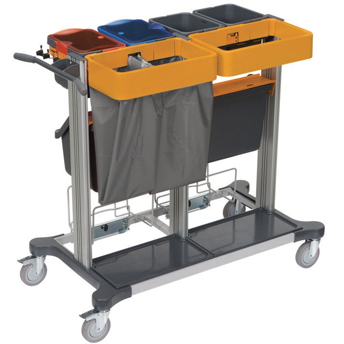 Den TASKI Midi Open för Jonmaster från Diversey Deutschland är den stora systemlösningen för förfuktning av rengöringstextilier och sprayrengöring, med öppna lådor för maximalt förvaringsutrymme. Förpackning: 1 styck.