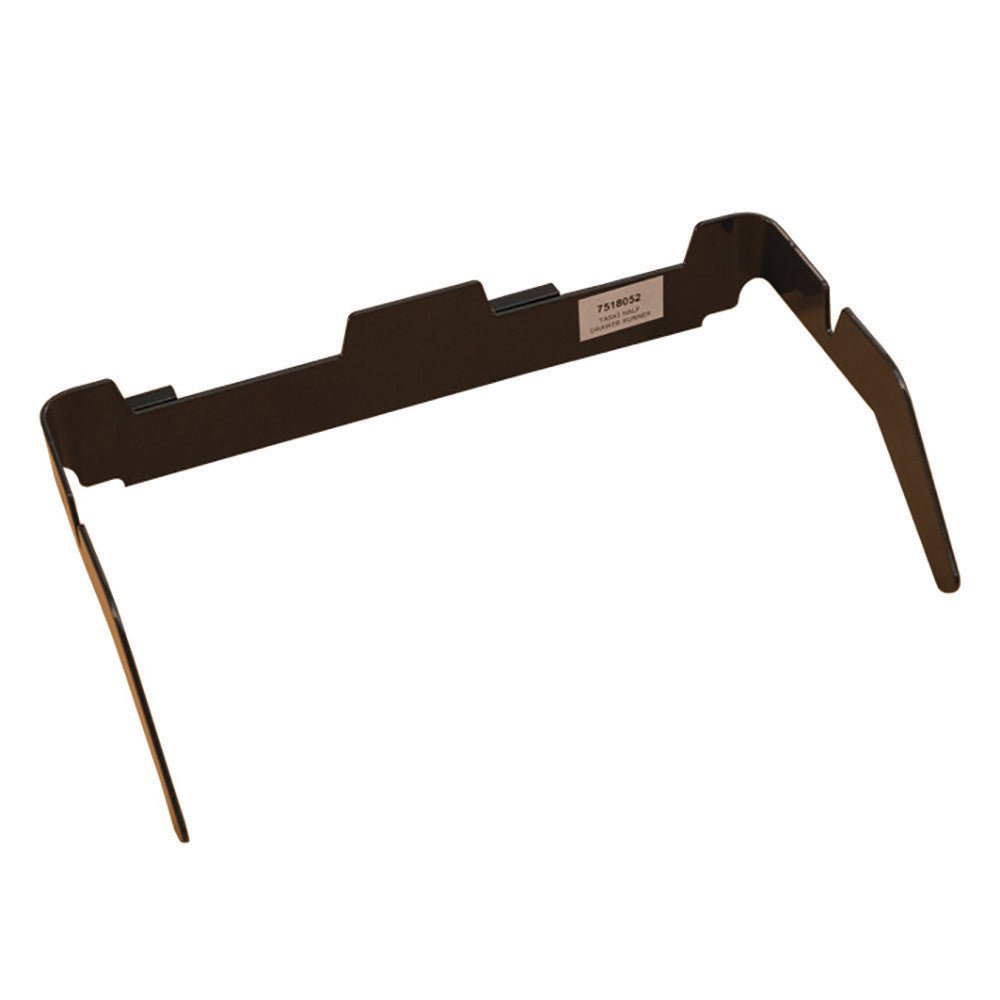 Den TASKI ledstången för halvlådor (ovan) från Diversey Deutschland GmbH & Co. OHG, för halvlåda 7517250, är en svart metallhållare med vinklade armar och etikett, idealisk som en hållbar ledstång. Förpackningen innehåller 1 styck.