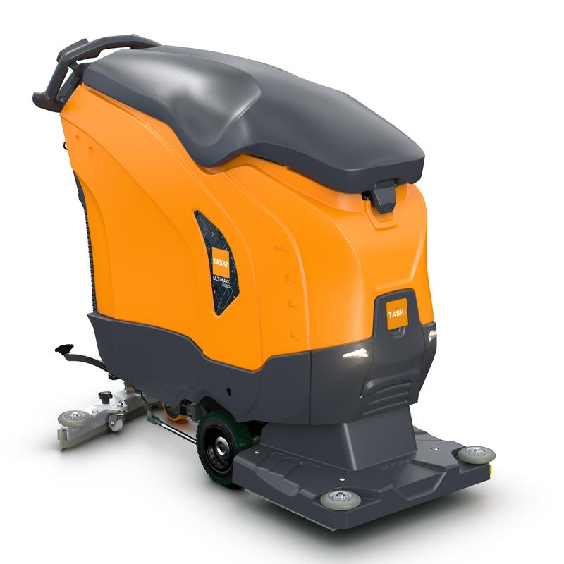 TASKI ULTIMAXX 2900 OB50 Performance från Diversey Deutschland är en upprätt orange-grå skur- och sugmaskin av nästa generation med hjuldrift, 63-liters tank och 50 cm orbital, designad för industriellt eller kommersiellt bruk.