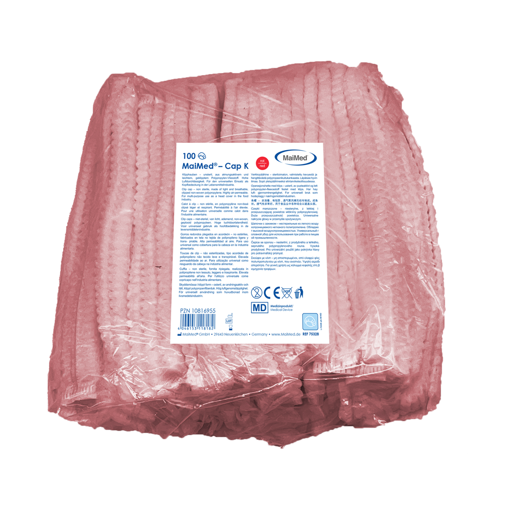 MaiMed-Cap K, clip cap av PP, 100 st/påse