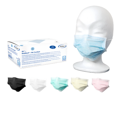 MaiMed-FM Comfort kirurgisk mask, icke-steril, 3-lagers, 50 st/kartong