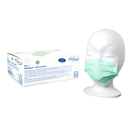 MaiMed-FM Comfort kirurgisk mask, icke-steril, 3-lagers, 50 st/kartong