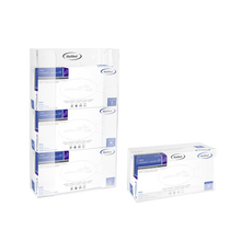 MaiMed vägghållare för handskfack med fjäder av akryl - mått: 246x106x135mm - förpackning om 1 | Förpackning (1 st)