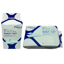 MaiMed-Sorb F journaler icke-sterila cellulosaflingor, 60x90cm, 60g, 4x25 st/kartong | Box (100 stycken)