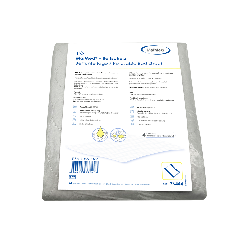 MaiMed sängskydd / bäddmadrass, tvättbar