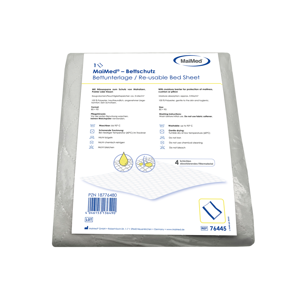 MaiMed sängskydd / bäddmadrass, tvättbar