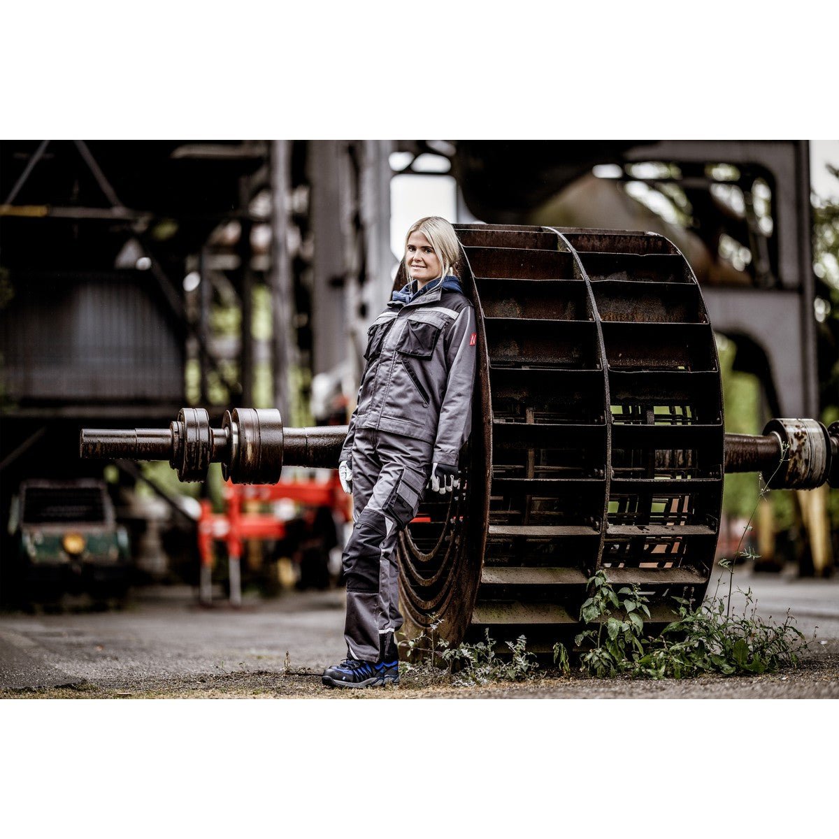 NITRAS MOTION TEX PLUS, arbetsjacka, grå/svart