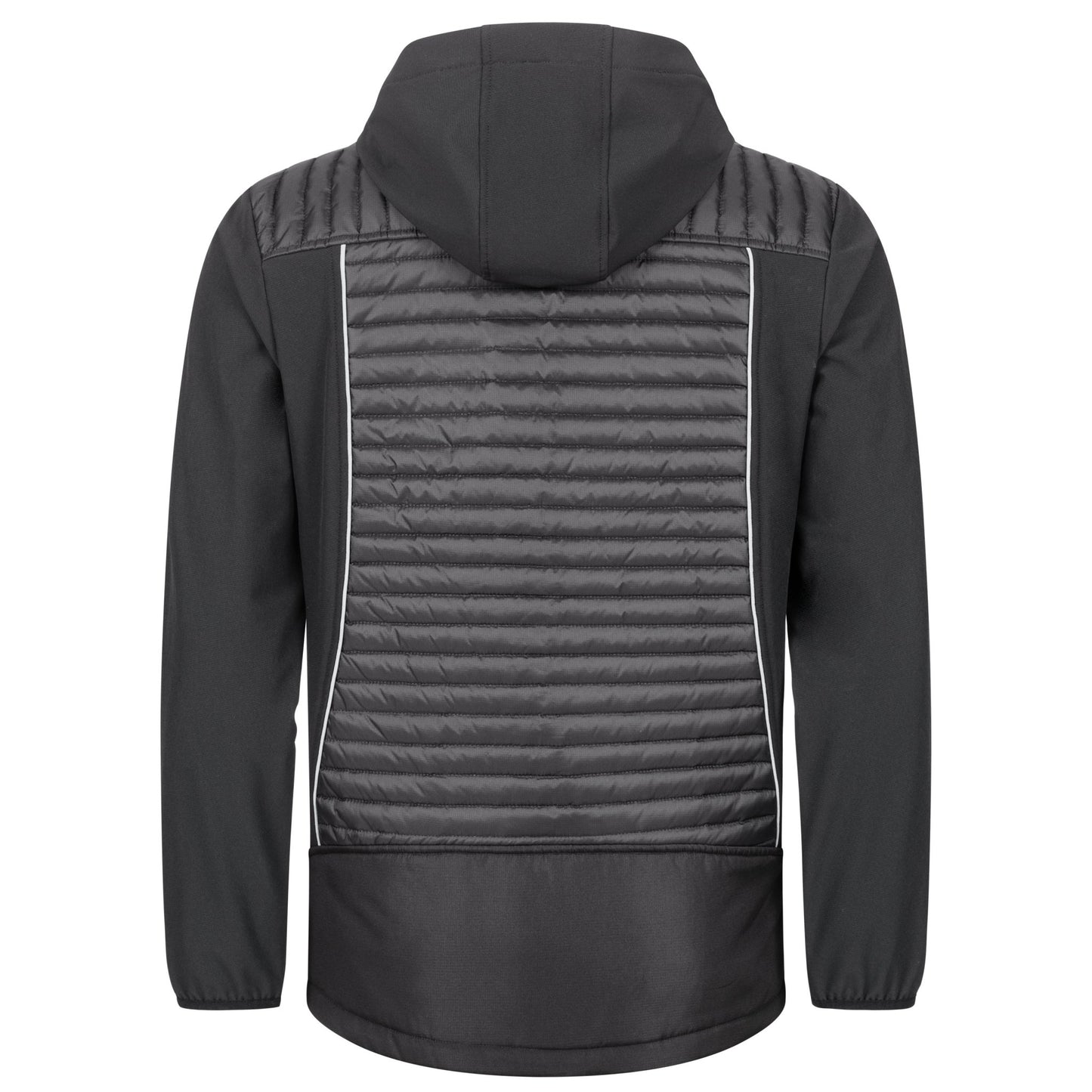 NITRAS MOTION TEX PLUS, quiltad softshelljacka, svart