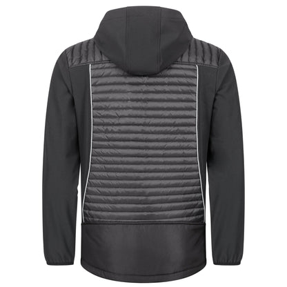 NITRAS MOTION TEX PLUS, quiltad softshelljacka, svart