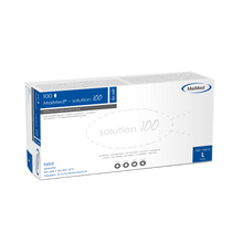 MaiMed-lösning 100 latexfria handskar, blå violett, icke-steril puderfria, 100 st/kartong