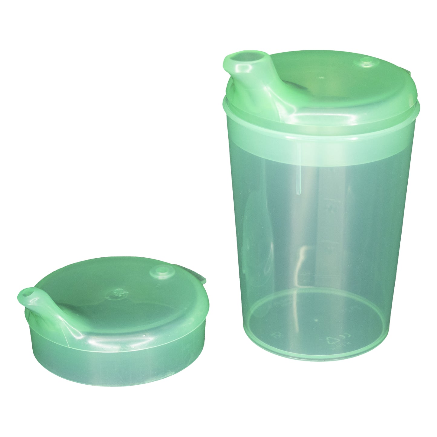 NITRAS sippy cup set, polypropen, 3 delar, 1 kopp kapacitet 250 ml