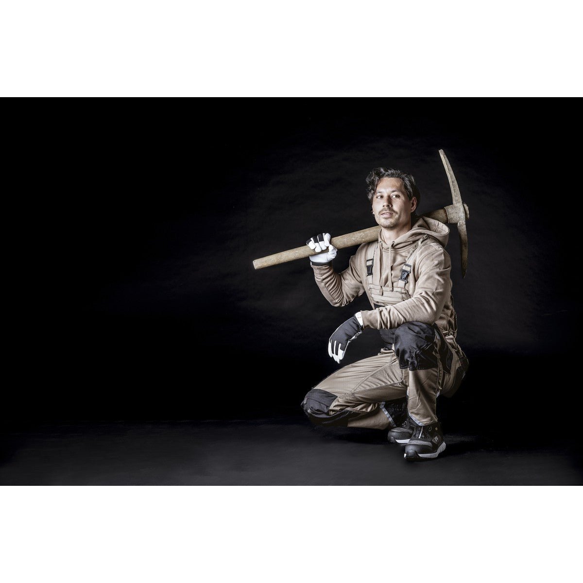 NITRAS MOTION TEX PRO FX, byxbyxor, khaki/svart