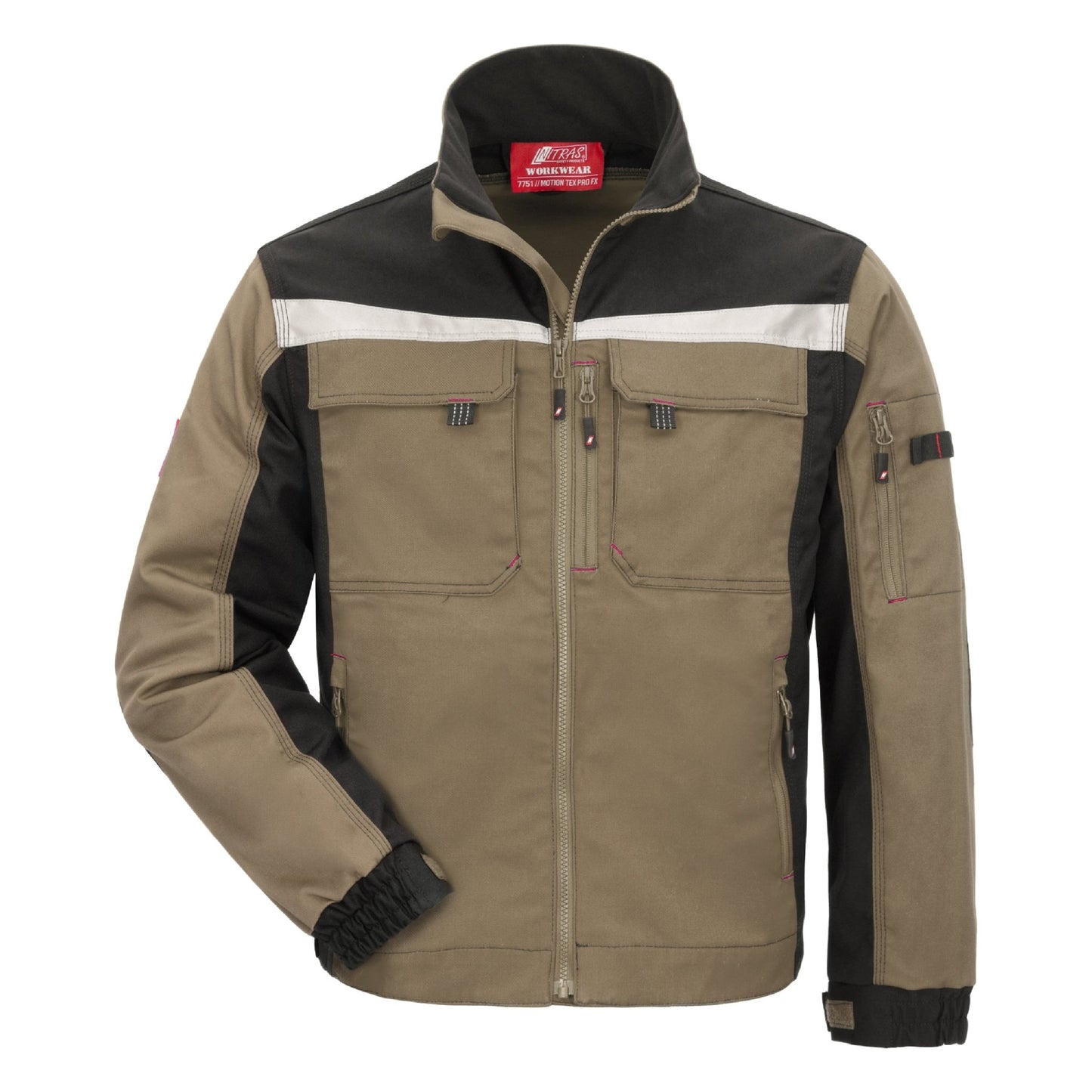 NITRAS MOTION TEX PRO FX, arbetsjacka, khaki/svart