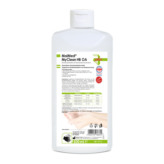 MaiMed MyClean HB OA handdesinfektion biocid, utan alkohol, 500 ml/flaska, 1 st | Flaska (500 ml)