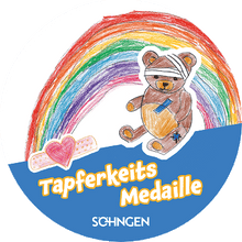 Stickerbogen Tapferkeits-Medaille 12 Stück