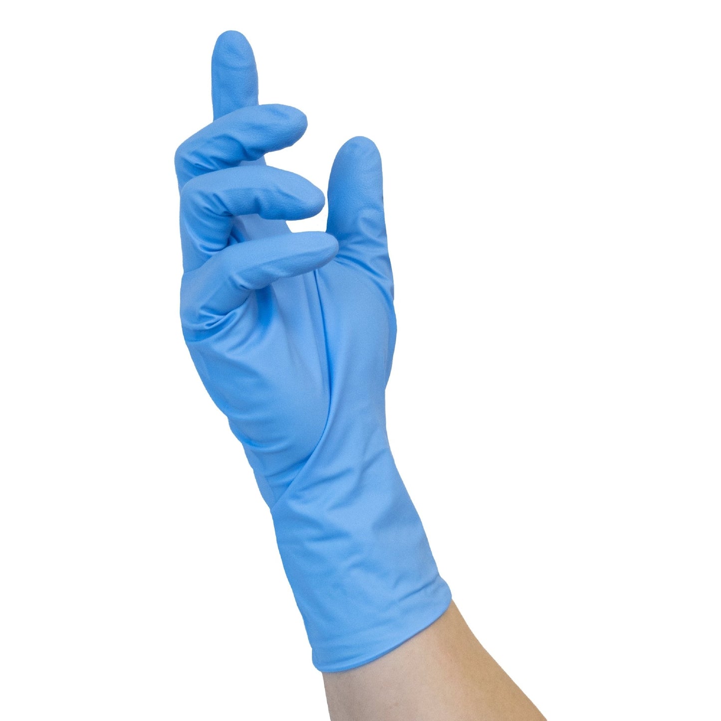 NITRAS HIGH RISK NITRILE, nitril engångshandskar, blå