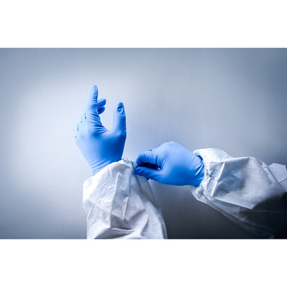 NITRAS HIGH RISK NITRILE, nitril engångshandskar, blå