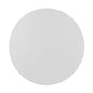 Eine schlichte weiße Kreisform, wie die PAPSTAR 100 Tortenunterlagen (Pappe rund, weiß mit glattem Rand) der PAPSTAR GmbH, erscheint auf einem einfarbigen weißen Hintergrund ohne sichtbaren weißen Rand.