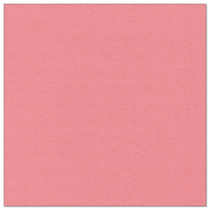 En rektangulär strukturerad pappersservett i enfärgat rosa från PAPSTAR GmbH 50 servetter "ROYAL Collection" 1/4-vikning (40 x 40 cm, rosa), avbildad på vit bakgrund.