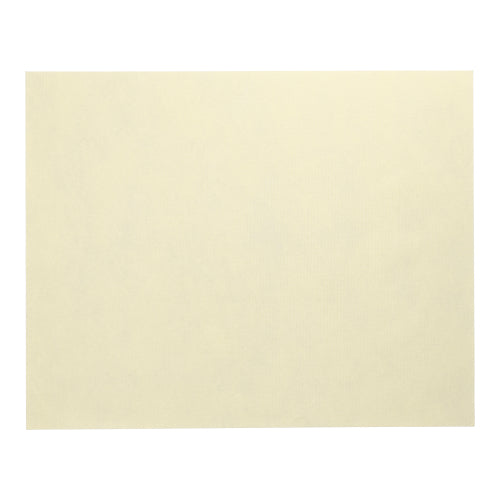 Ett enskilt Starpak 100 bordsunderläggsblad, tyg-liknande fleece "Soft Selection" (30x40 cm), är avbildat mot vit bakgrund. Den omärkta, ljusgula rektangeln påminner om elegant bordsdekoration eller raffinerade bordsdekorationer.