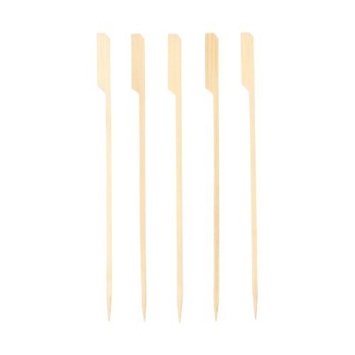 Den PAPSTAR Grillspett 21 cm ”Golf” från PAPSTAR GmbH är perfekta för grillfester och grillkvällar. Varje förpackning innehåller 250 grillspett med platt skaft och spetsig ände, snyggt uppställda på vit bakgrund. Perfekta för catering eller ditt nästa evenemang.