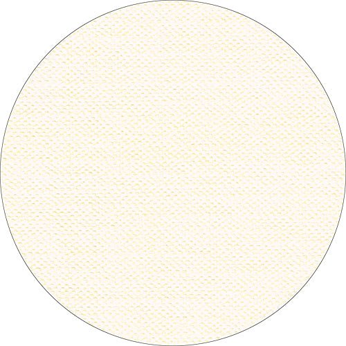 På en enkel vit bakgrund ligger en cirkulär vit oblat med tygaktig lätt strukturerad fleeceyta och delikata gulaktiga prickar, som påminner om Starpak 20 mittdukar ”soft selection plus” (80x80 cm).
