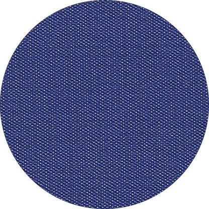 En närbild av en rund blå Starpak 20 mittduk, fleece ”Soft Selection Plus” (80 x 80 cm), som visar sin tygaktiga textur med detaljerat vävda trådar.