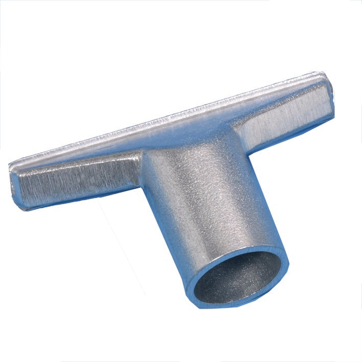 Diversey Deutschland GmbH & Co. OHG:s klädseldysa för TASKI vacumat (förpackning 1 styck) är ett T-format, metalliskt rengöringsverktyg och presenteras mot en vit bakgrund.