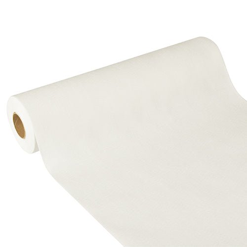 Starpak-bordslöparen "Soft Selection Plus" av tyg-liknande fleece (24 m x 40 cm) på rulle med synlig papphylsa till vänster – perfekt för speciella tillfällen.