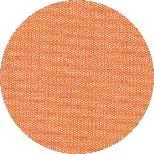 En närbild av Starpak-bordslöparen, tyg-liknande fleece "soft selection plus" (24 m x 40 cm), visar det orangefärgade tyget i en rund ram. Den täta, jämna vävningen och de synliga trådarna gör den idealisk för speciella tillfällen.