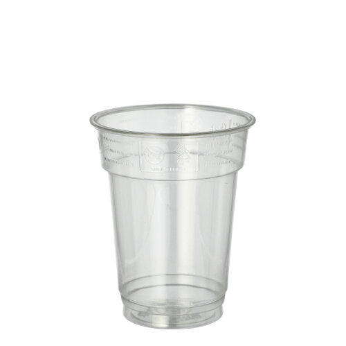 Den Starpak 40 dricksglas "Hurricane" PET 0,2l (Ø 7,8cm · 9,7cm) glasklar visas tom på vit bakgrund; engångsbägaren har en konisk form och en rullad kant. 40-pack från Starpak.