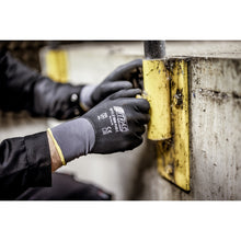 NITRAS SKIN FLEX 3D, monteringshandskar, grå/svart