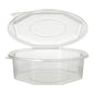 En transparent, åttakantig Starpak förpackningsbägare (1,5 l, 5,9 x 18 x 18 cm) med klafflock kan öppnas och ger en vy över det tomma innehållet. PP-behållaren har vertikala sidribb och en slät, plan botten. Finns tillgänglig som förpackning med 25 stycken med folie.