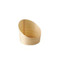 Der PAPSTAR GmbH Snackbecher aus Holz "pure", Ø 8,2 cm, ist ein umweltfreundlicher Einwegbecher im 25er-Pack, oval und hell, mit glatten Seiten - ideal für nachhaltiges Servieren.