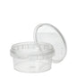 Starpak 38 delikatessbägare är en rund, transparent 180 ml PP-behållare (Ø 9,5 cm, höjd 4,5 cm) med originalförslutning och krympfolie – idealisk för att presentera eller förvara delikatesser. Setet innehåller 38 stycken.