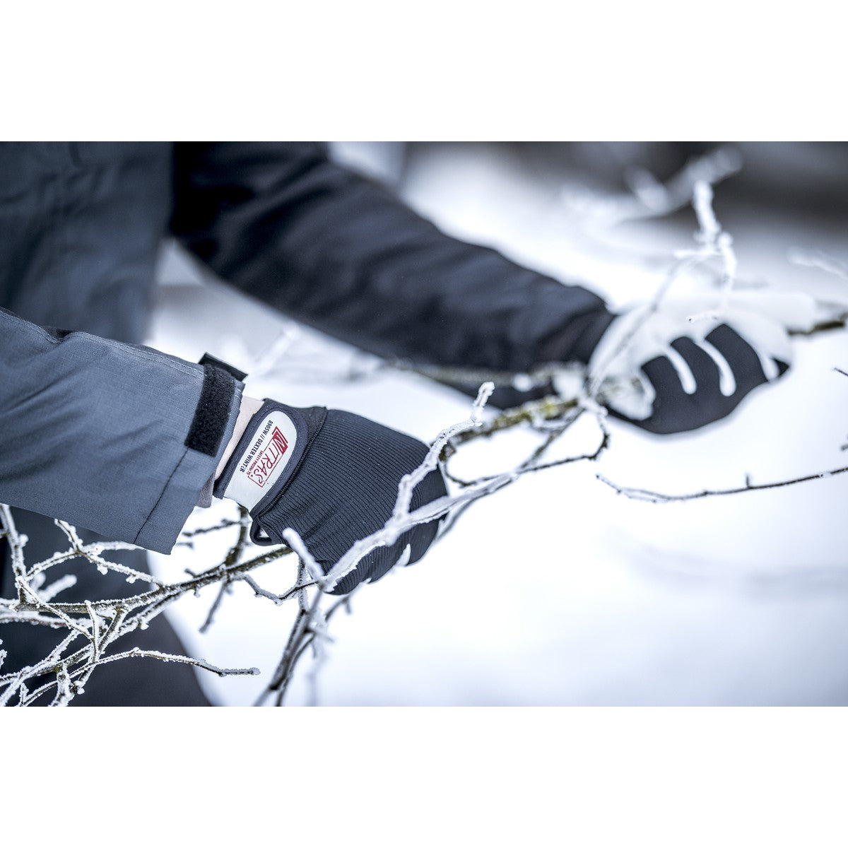 NITRAS DEXTER WINTER, mekanikerhandskar, grå/svart