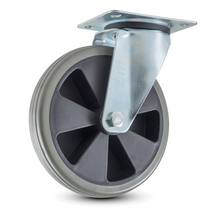 Numatic PU svängbara hjul, 200 mm, grå | Förpackning (1 st)