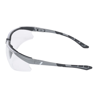 NITRAS VISION PROTECT PREMIUM, skalglasögon, transparent/grå, ISO 16321-1 plast | Förpackning (12 stycken)