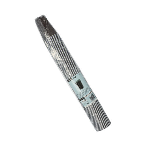 Eine versiegelte Kunststoffhülle enthält 100 Starpak Thermo-Automatenbecher (0,18 l, Ø 7,03 cm, 9 cm, braun/weiß) und hält Getränke auf der richtigen Temperatur; das Produktetikett ist auf der Verpackung sichtbar.