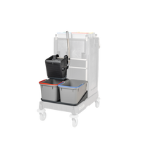 Numatic SRK 1 svart - universalpress, pulverlackerad, 2 x 17 liters hink och skål för 17 liter Förpackning (1 st)